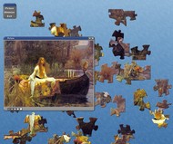 Lady of Shalott Jigsaw Puzzle screenshot